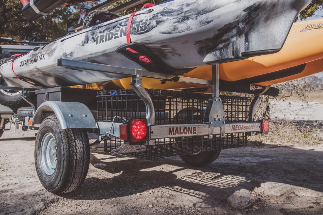 The Ultimate Kayak Fishing Trailer Malone MegaSport Trailer
